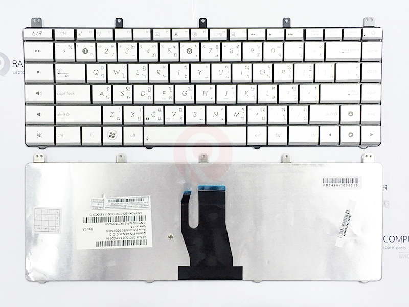 KEYBOARD ASUS N45 N45S N45V N45-2 N45SF (ไทย-อังกฤษ)(สีเทา) ราคา 550 บาท